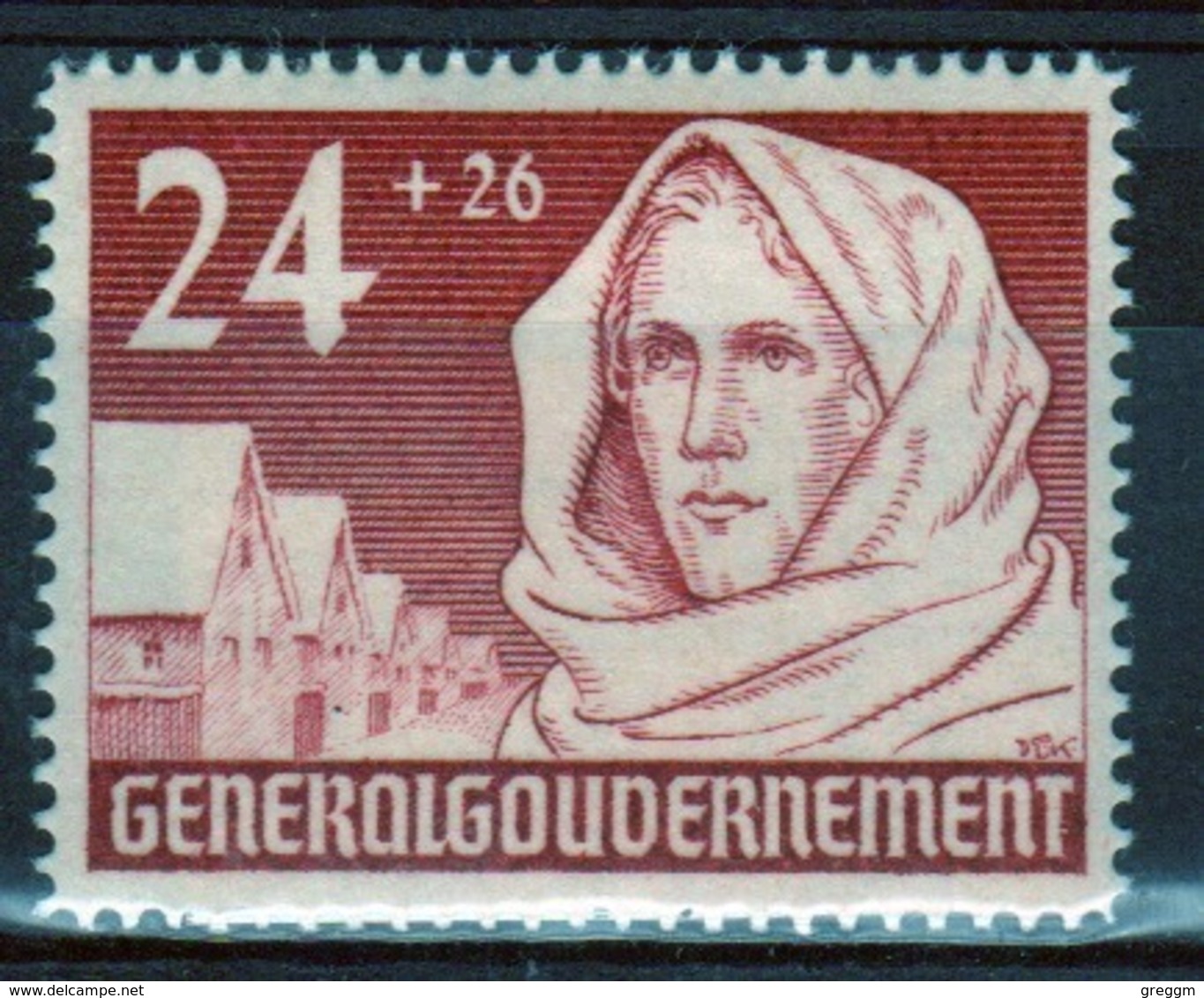 Poland German Occupation Stamp To Commemorate The 1st Anniversary Of Occupation From 1940. - General Government