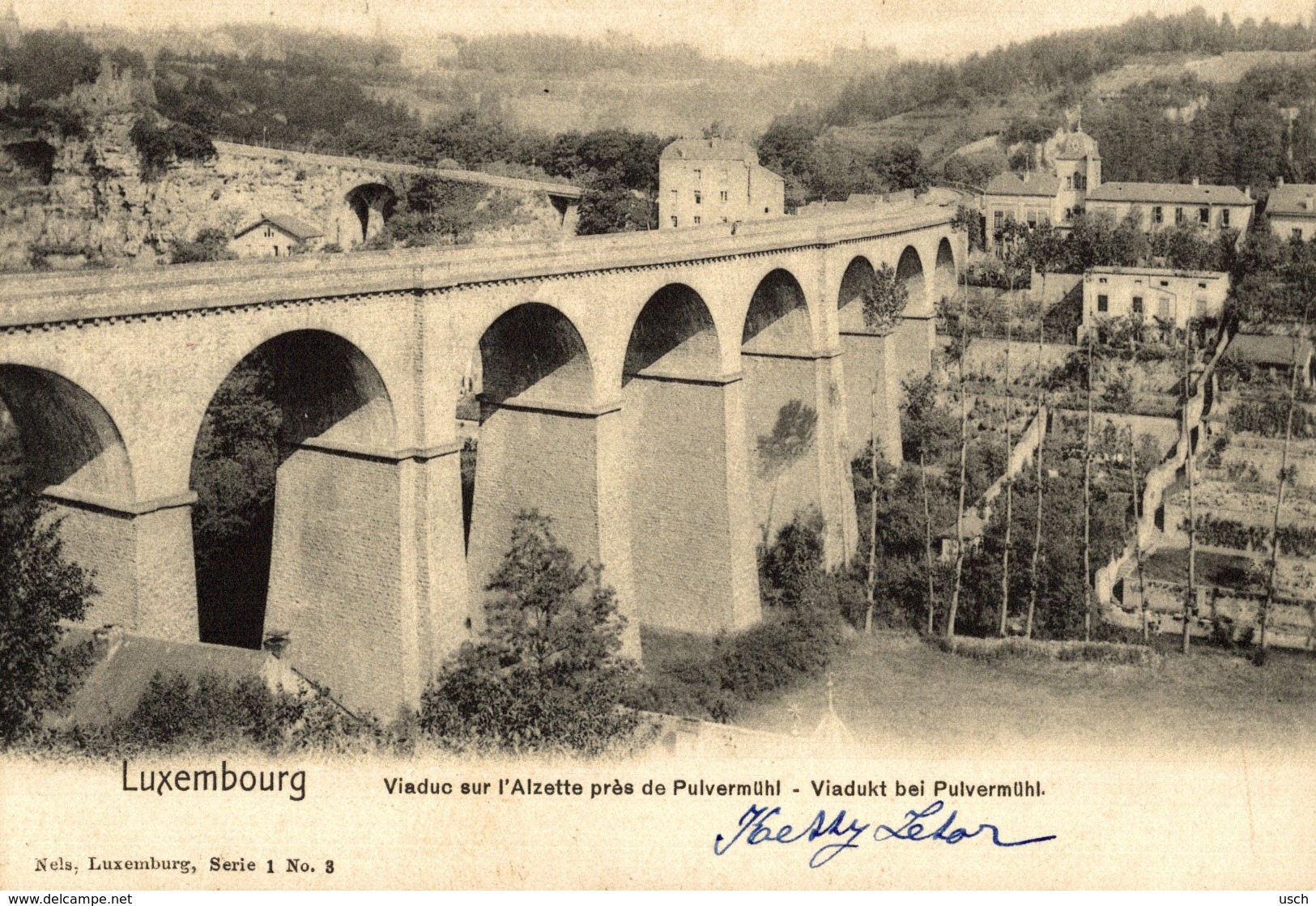 Cpa LUXEMBOURG - VILLE, Vue Sur L'Alzette Près De Pulvermühl - NELS - Luxembourg - Ville