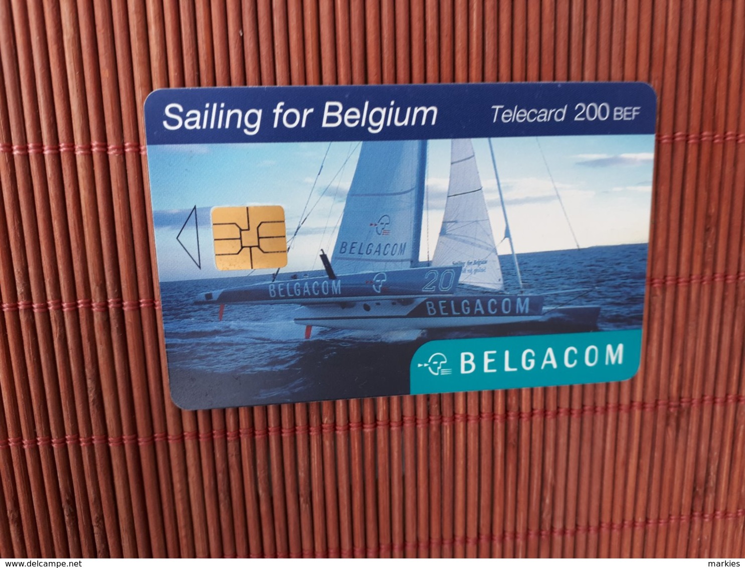 Phonecard Belgium Sailing OK 31.10.2003 Used - Avec Puce