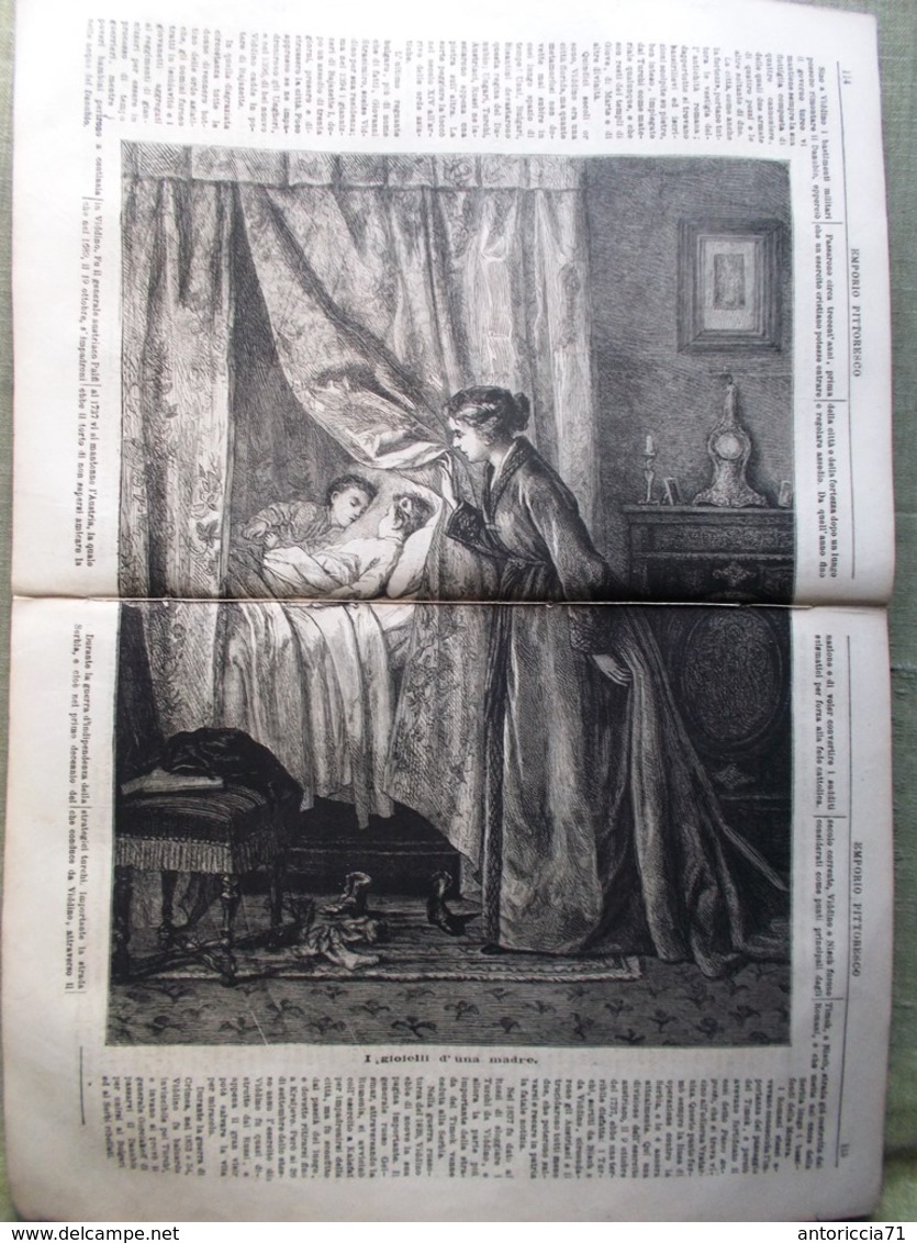 Emporio Pittoresco Del 11 Marzo 1877 Paolo Gorini Lodi Viddino Paltò Cuor Leone - Ante 1900