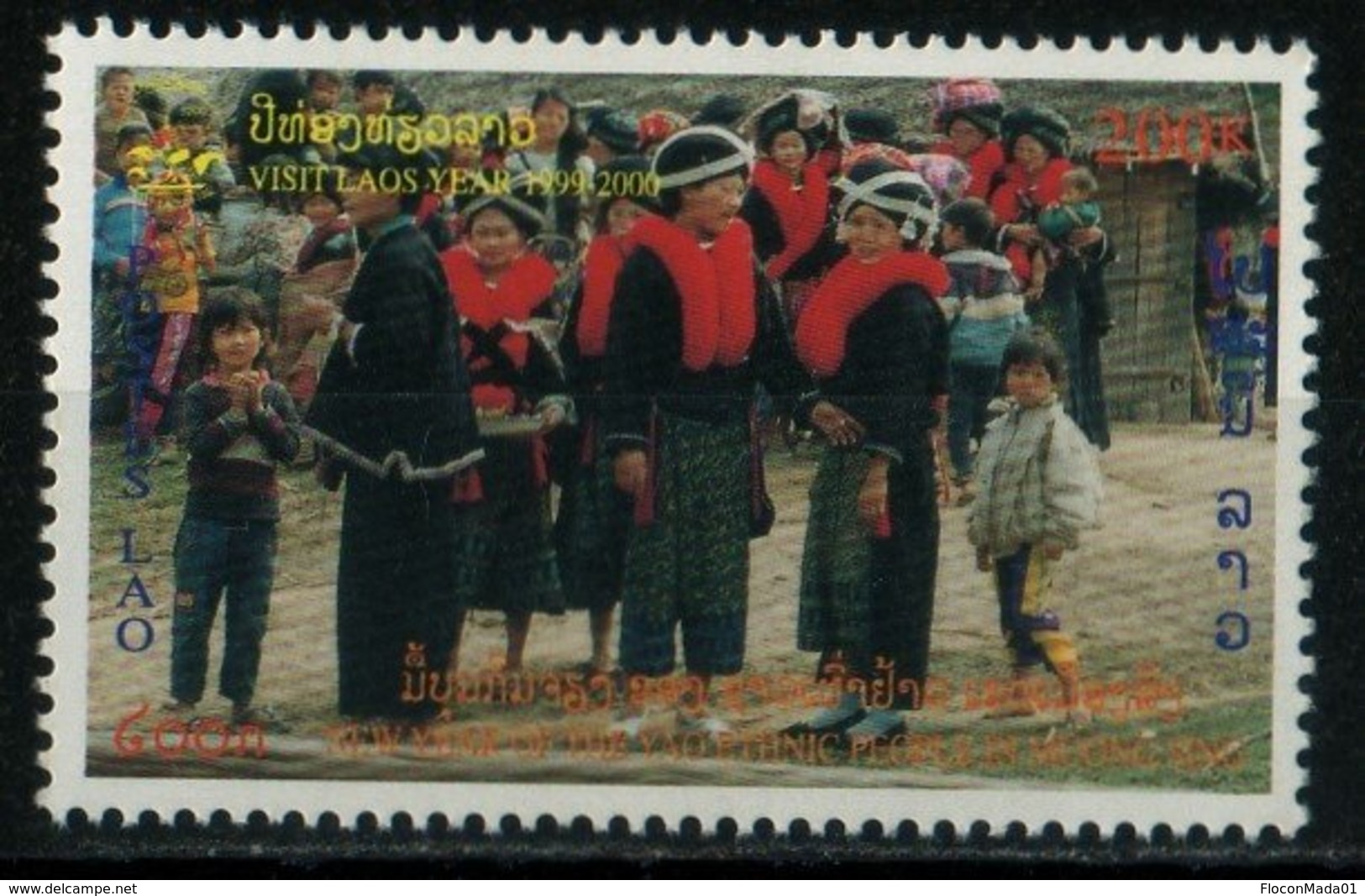 Laos 1999 Tribu Meo Année Tourisme Ethnologie   400 Kip N° 1341 MNH - Laos