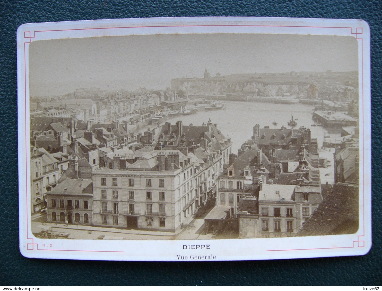 Photo DIEPPE Vue Générale Vers 1880 Seine Maritime - Orte