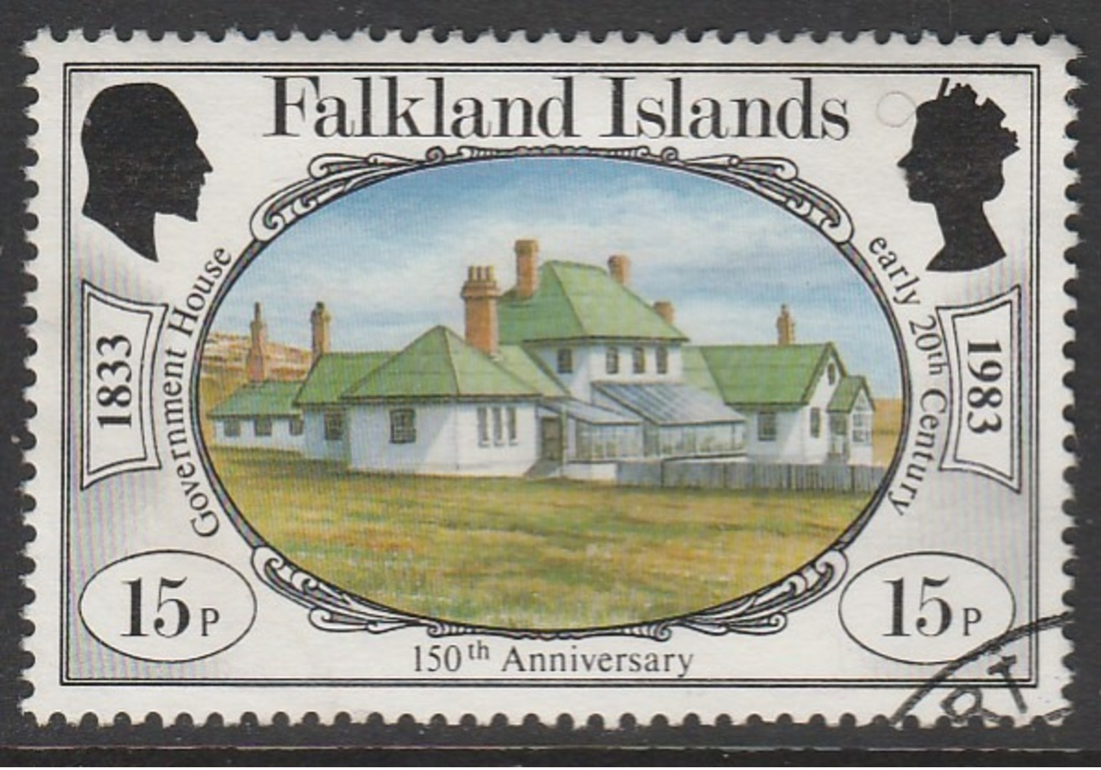 Falkland Islands 1983 The 150th Anniversary Of British Administration 15p Multicoloured SW 382 O Used - Falkland Islands