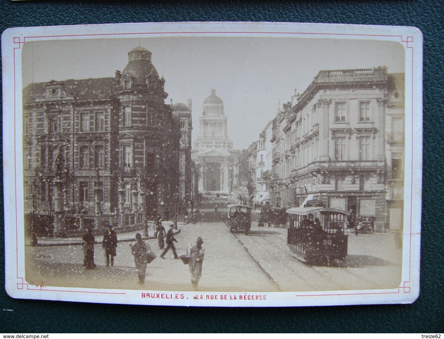 Lot 2 Photos BRUXELLES Brussels Rue De La Régence Et Boulevard Anspach 1886 - Lieux