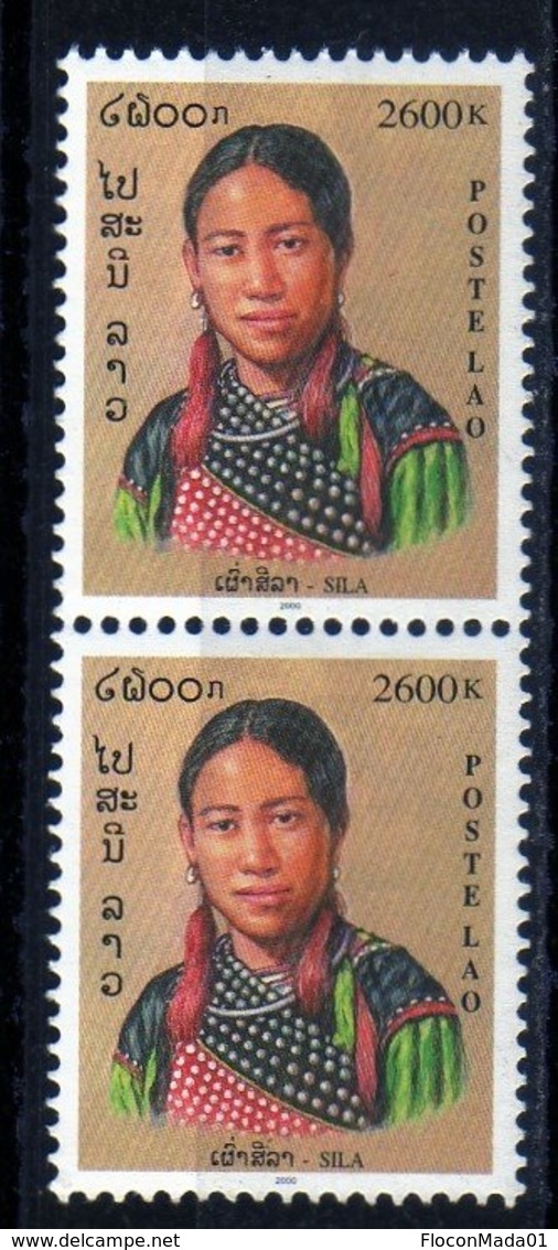 Laos 2000 Costumes Région Sila / Ethnology / Ethnologie    2600 Kip MNH Paire N° 1387D - Laos