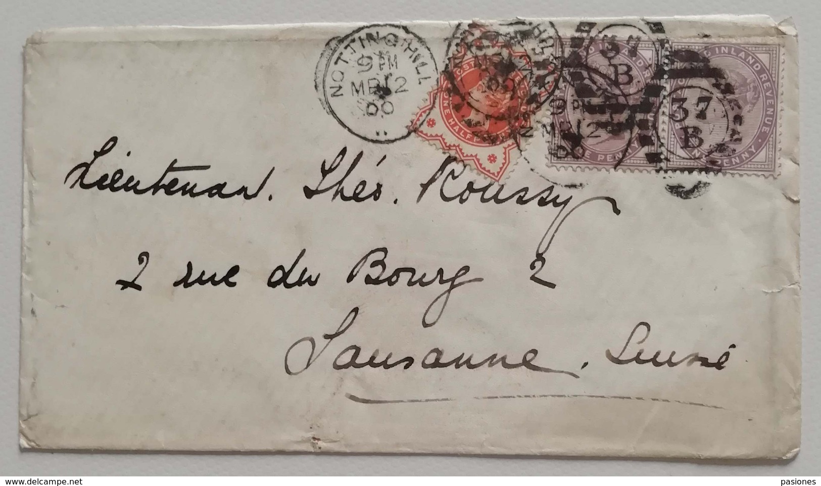 Lettera Da Notting Hill Per Losanna - 09/03/1900 - Storia Postale