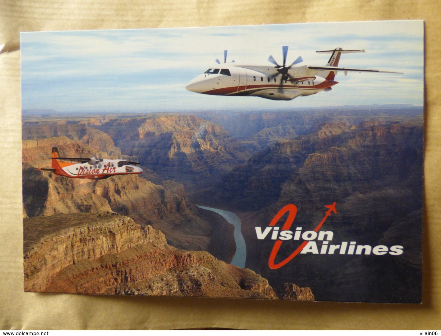 VISION AIRLINES   DORNIER 228 / 328    AIRLINE ISSUE / CARTE COMPAGNIE - 1946-....: Ere Moderne