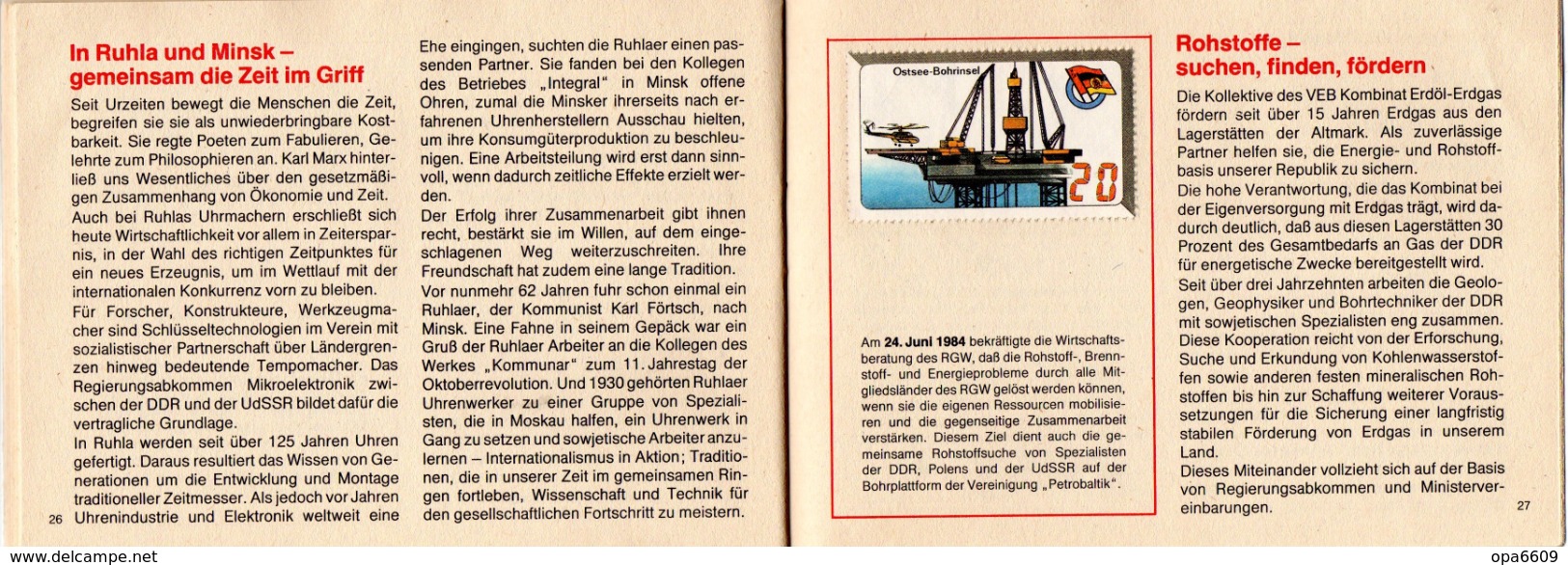 (Kart-ZD) DDR Sammelheft für die DSF-Sondermarkenserie 1989 "40 Jahre DDR Im Bruderbund auf..." kompl. mit 21 Marken