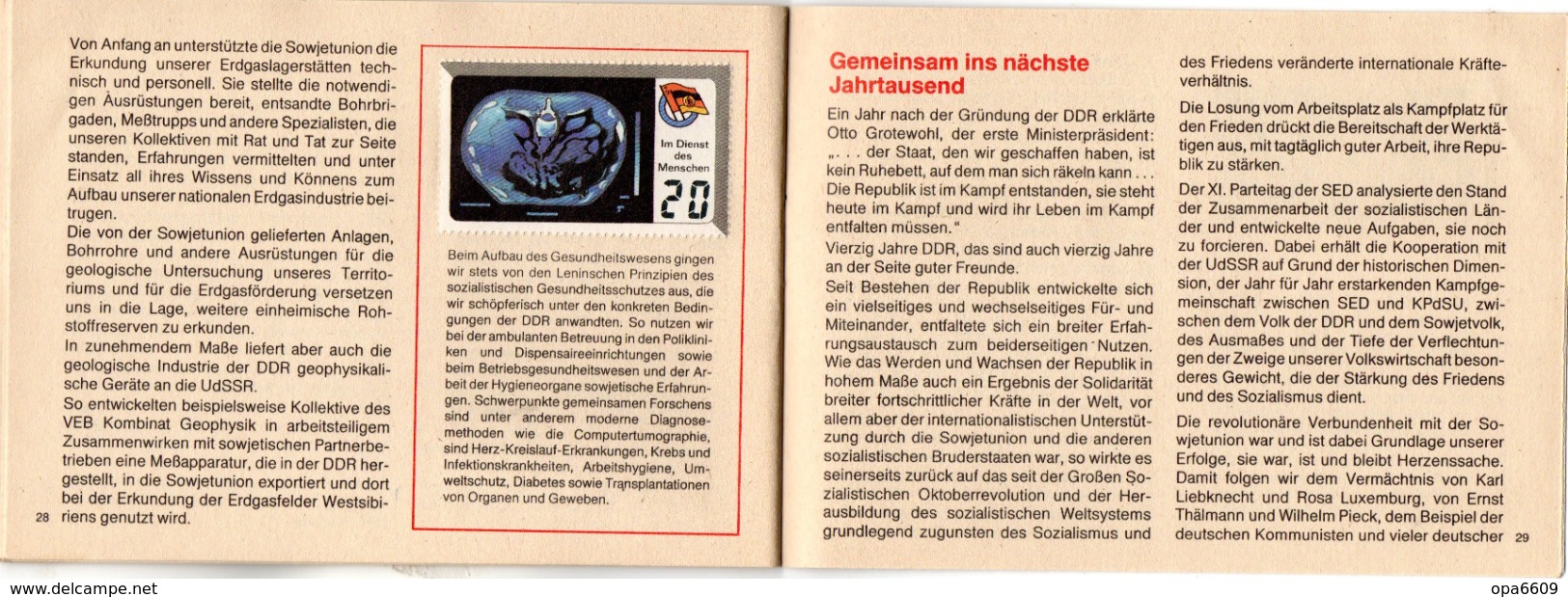 (Kart-ZD) DDR Sammelheft für die DSF-Sondermarkenserie 1989 "40 Jahre DDR Im Bruderbund auf..." kompl. mit 21 Marken