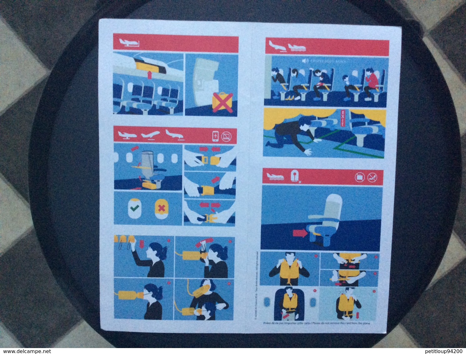 CONSIGNES DE SECURITE / SAFETY CARD  *Airbus A 320   AIR FRANCE  JOON - Safety Cards