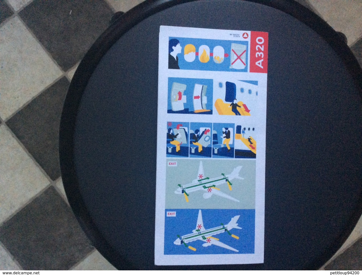 CONSIGNES DE SECURITE / SAFETY CARD  *Airbus A 320   AIR FRANCE  JOON - Sicherheitsinfos