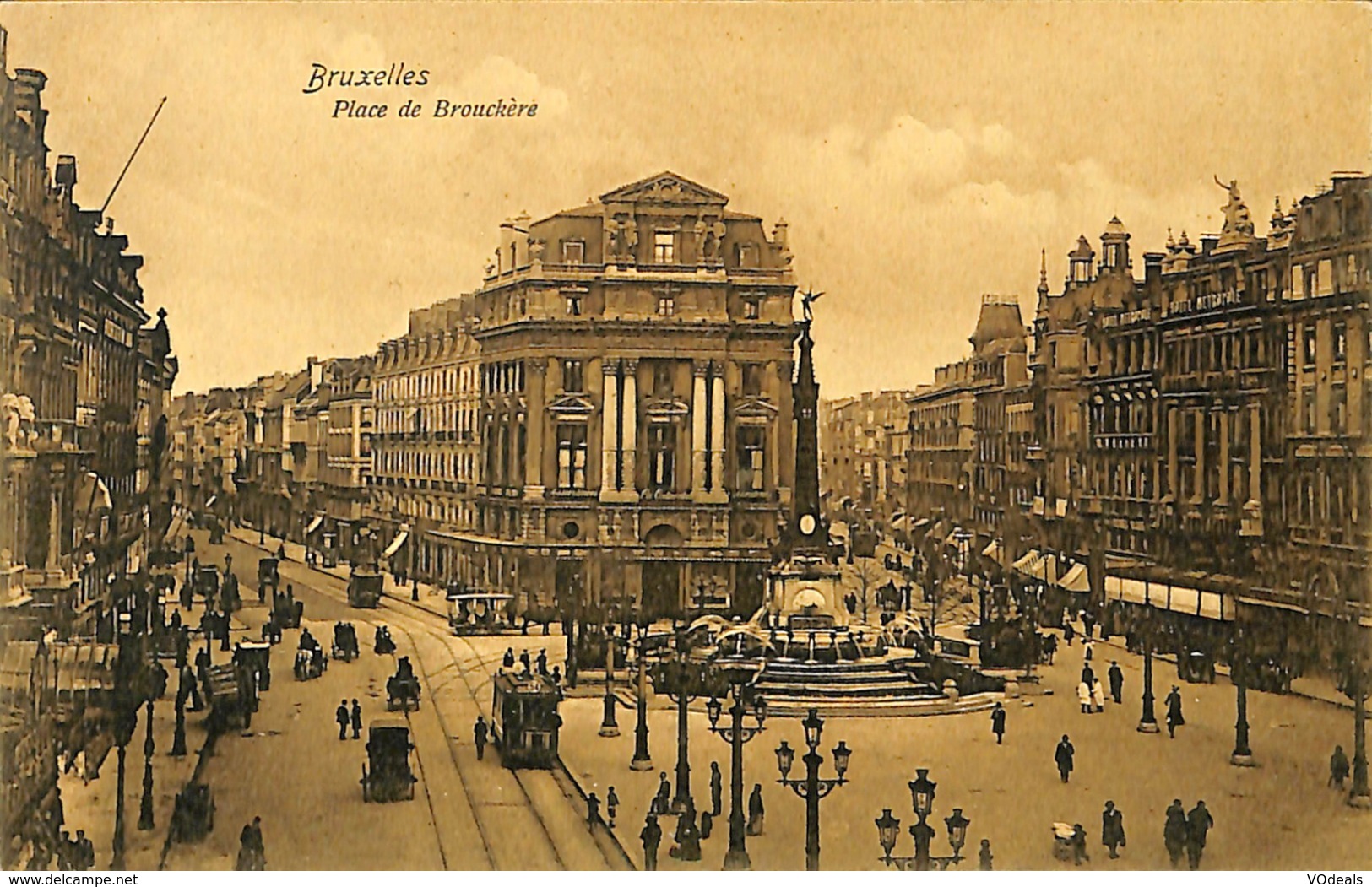 CPA - Belgique - Brussels - Bruxelles - Place De Brouckère - Places, Squares