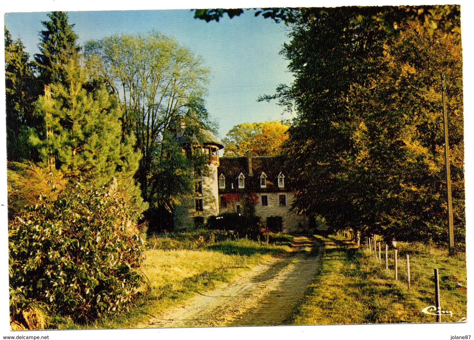 CPSM    87    MAGNAC BOURG          CHATEAU DE MONTINTIN - Autres & Non Classés