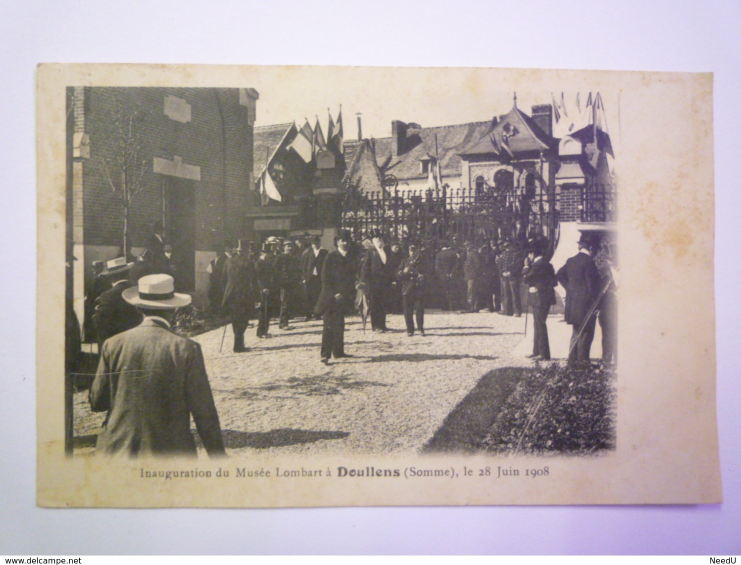 GP 2019 - 2069  DOULLENS  (Somme)  :  Inauguration Du Musée LOMBART Le 28 Juin 1908   XXX - Doullens