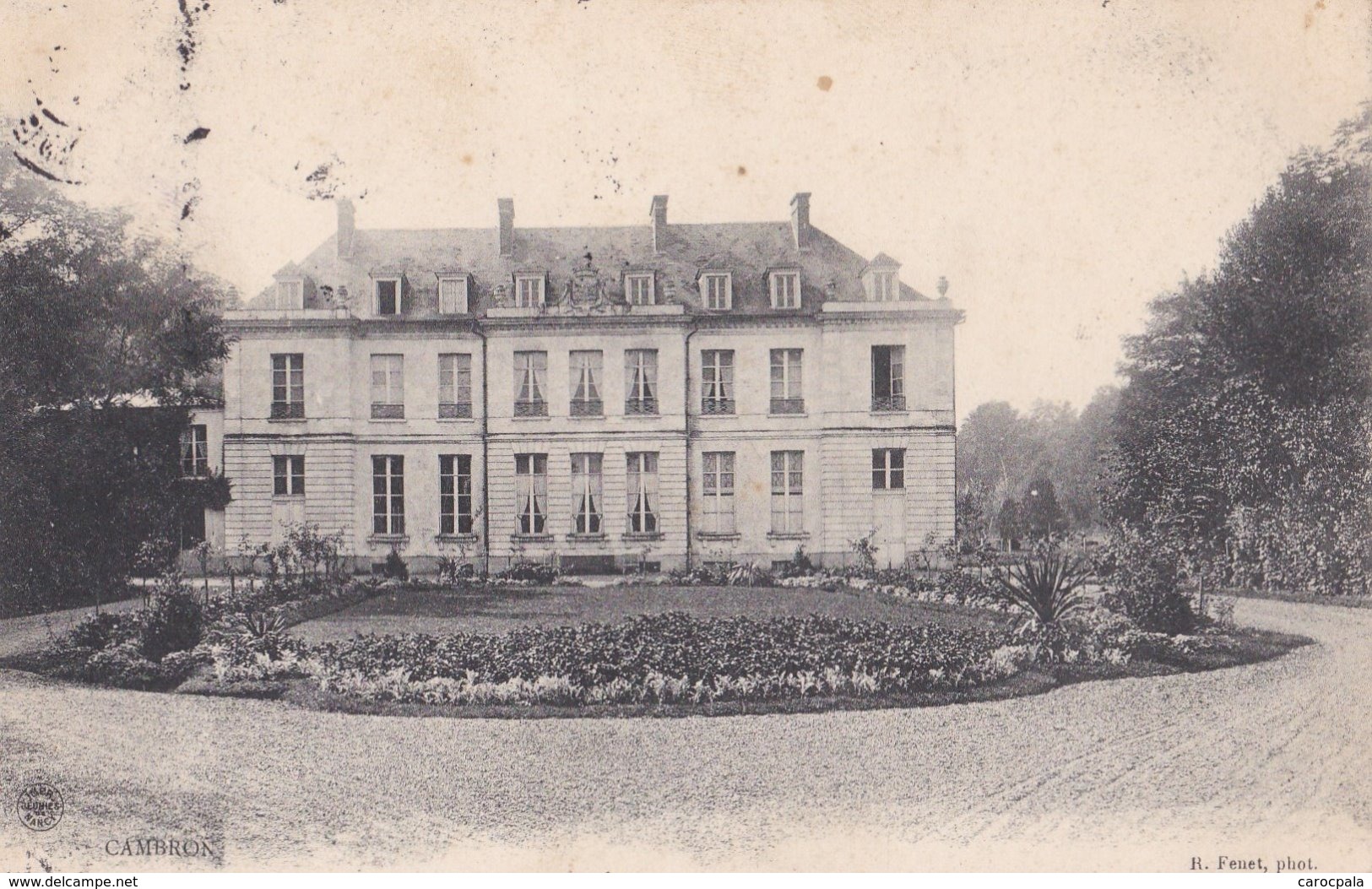 Carte 1910  ABBEVILLE ? / Domaine De CAMBRON (château)(écrit Par La Famille De Clermont Au Dos) - Abbeville