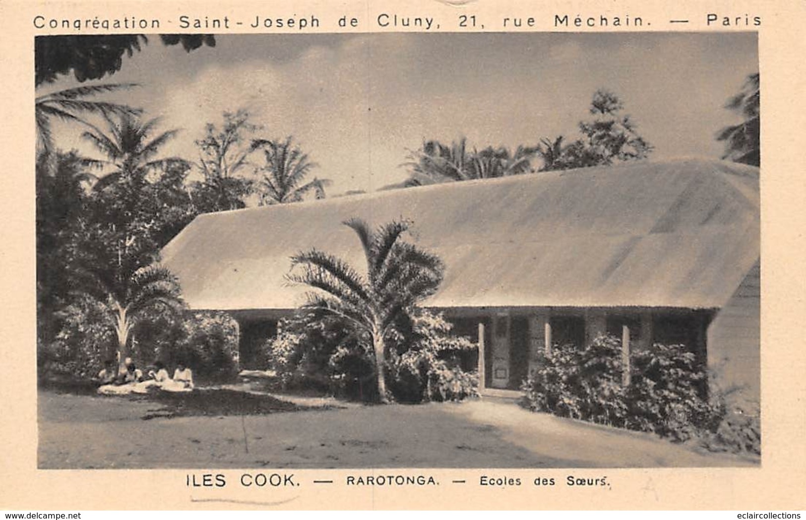 Océanie. Iles  Cook       Rarotonga        Ecole Des Soeurs        (voir Scan) - Isole Cook