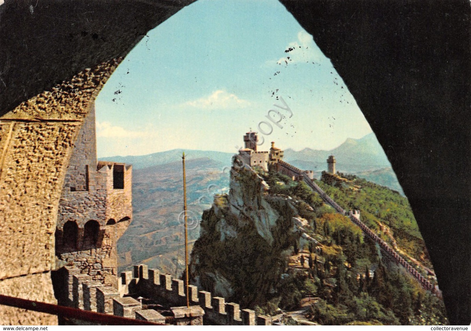 Cartolina Repubblica Di San Marino Le Torri 1961 - San Marino