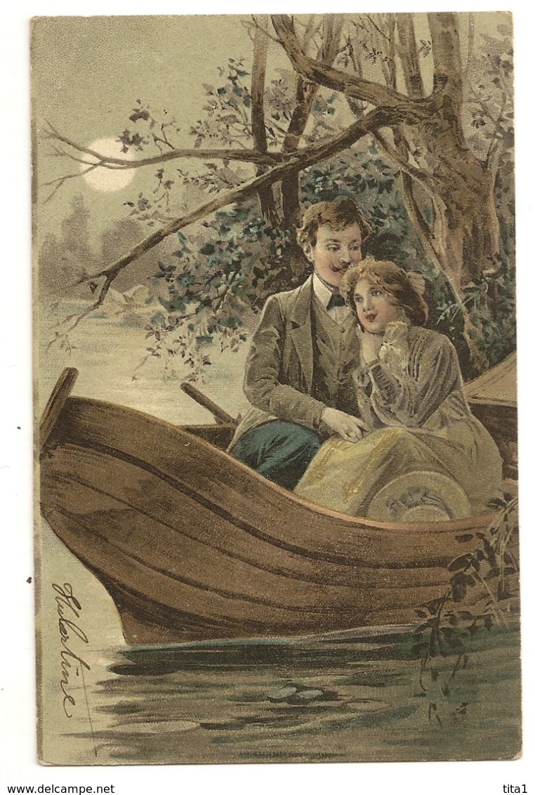 66 - Couple Dans Une Barque - Couples