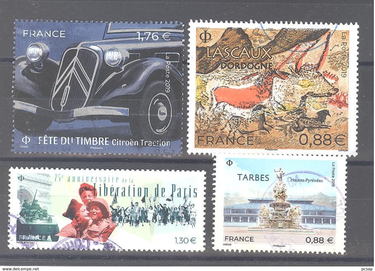 France Oblitérés : N°5303 - 5318 - 5335 - 75è Anniversaire Libération De Paris (cachet Rond) - Oblitérés