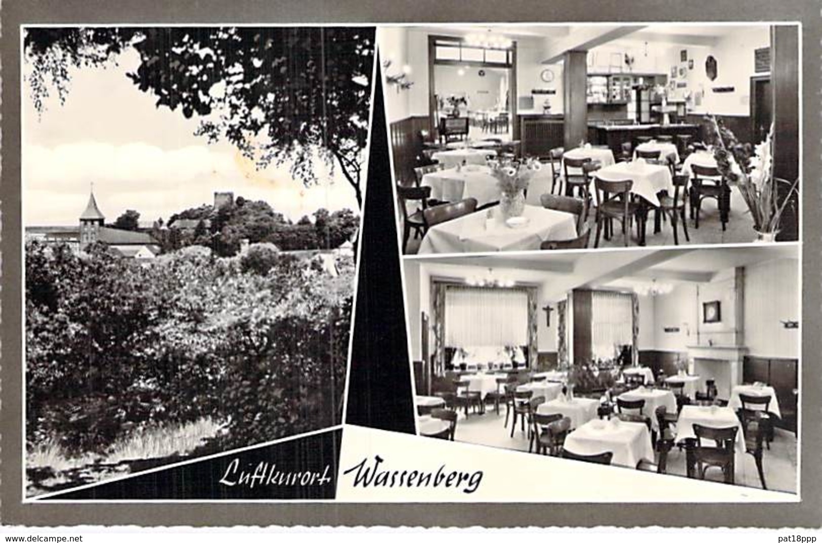 DEUTSCHLAND Allemagne Heinsberg BURGHOF STEIN Multivues LUFLKURORF WASSEMBERG Restaurant - CPSM Dentelée N/B Format CPA - Heinsberg