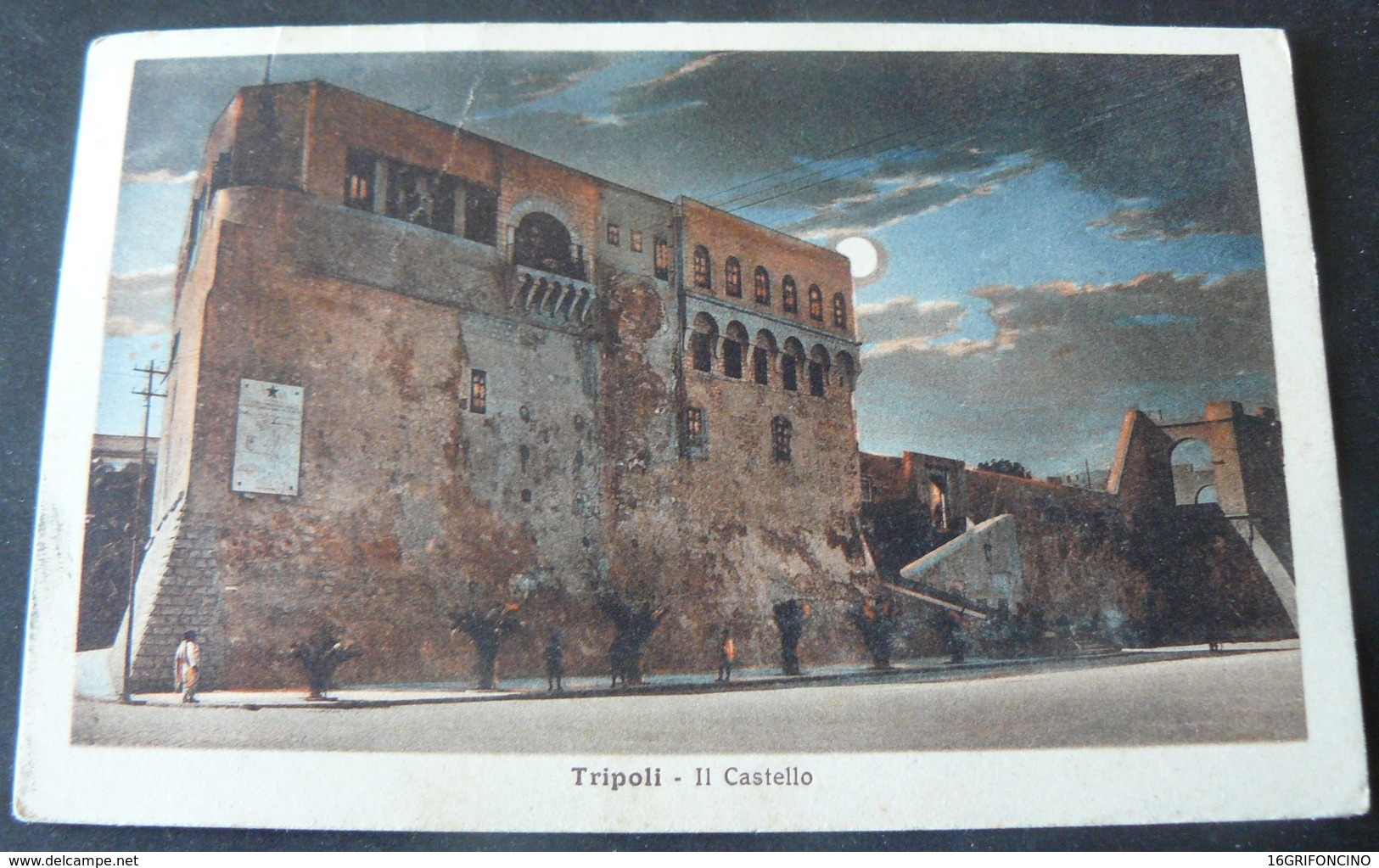 LIBYA 1926 _TRIPOLI...THE CASTLE.GO TO CASERTA / DA TRIPOLI X CASERTA.BELLA CARTOLINA DEL CASTELLO - Libya