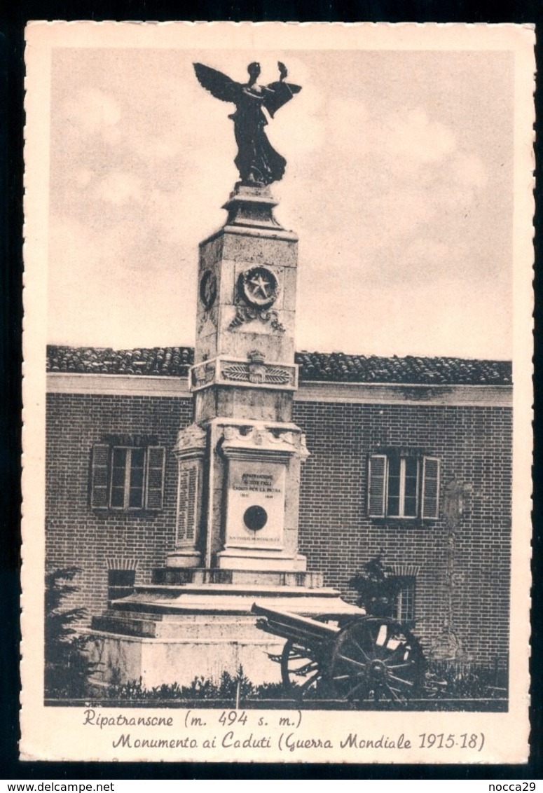 RIPATRANSONE - ASCOLI PICENO - 1951 - MONUMENTO AI CADUTI - Monumenti Ai Caduti