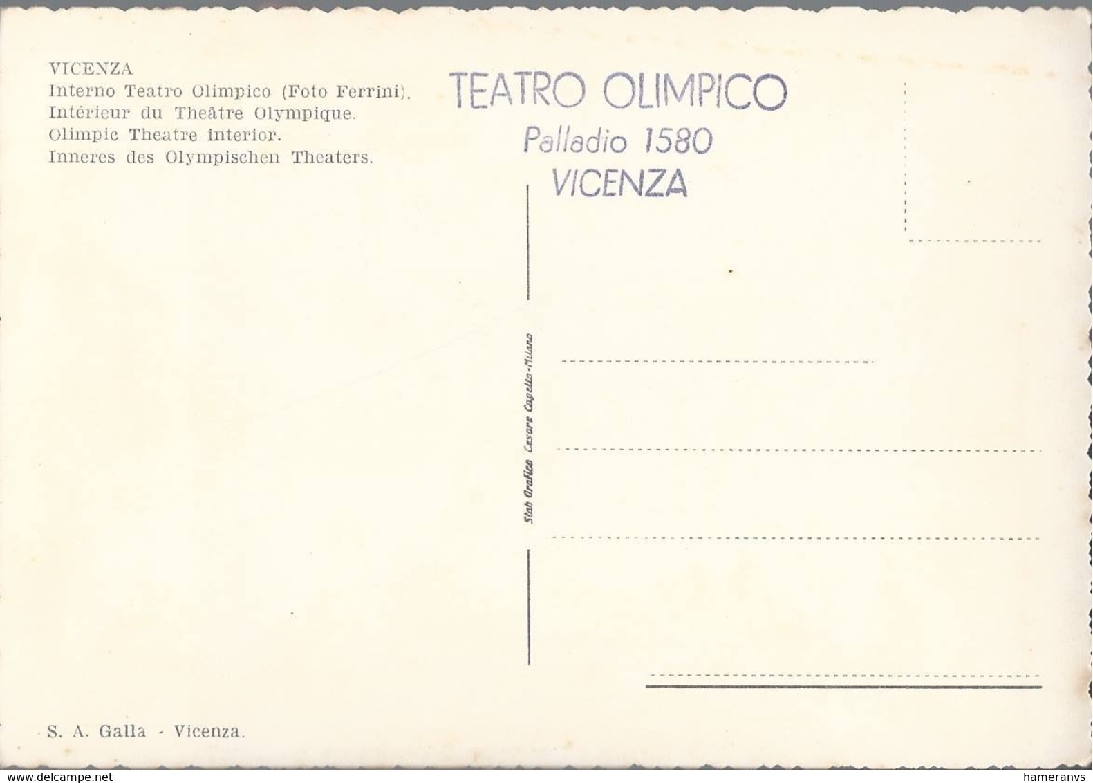 Vicenza - Interno Teatro Olimpico - H4613 - Vicenza