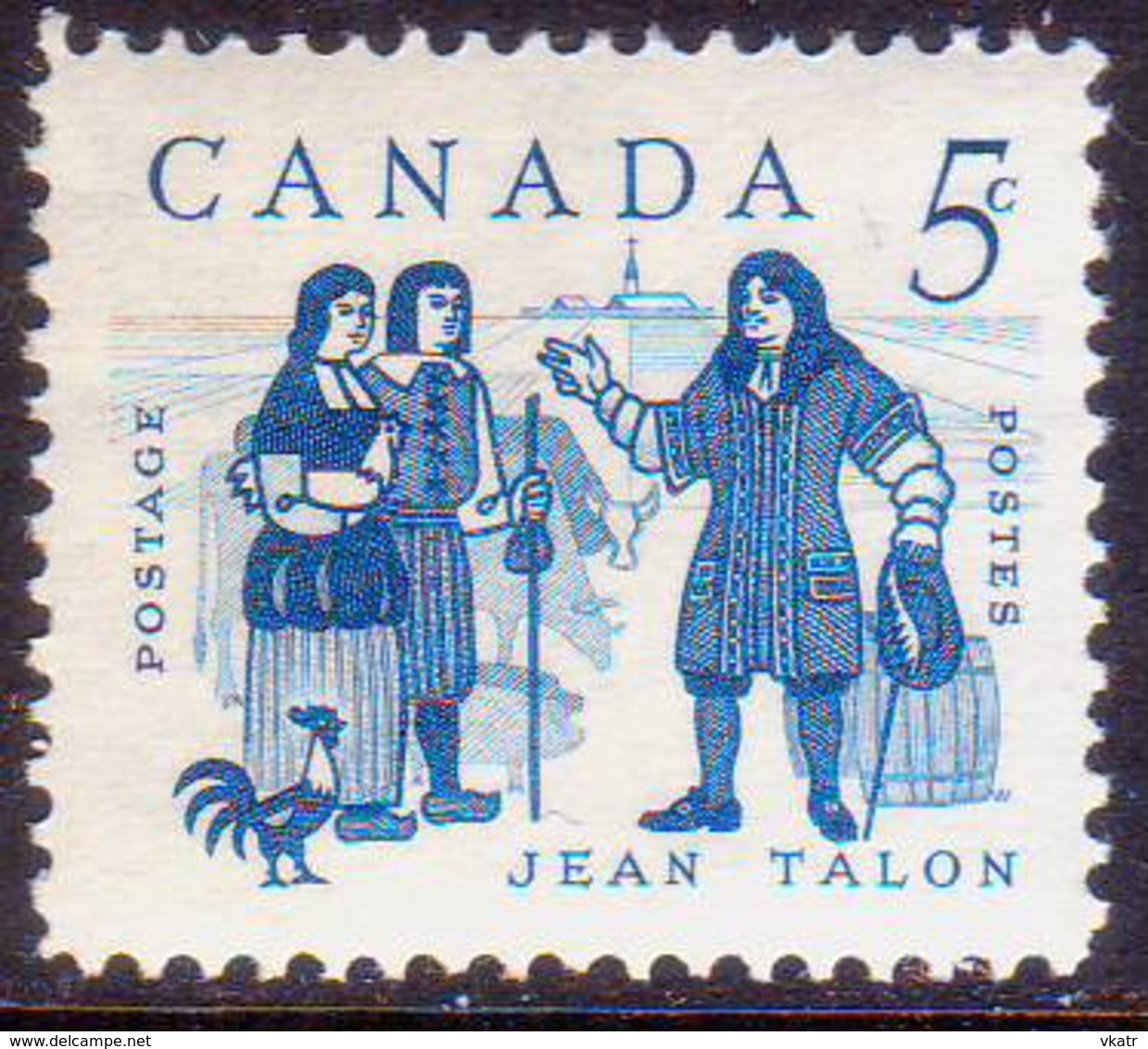 1962 CANADA SG #524 5c MNH Jean Talon Commemoration - Neufs