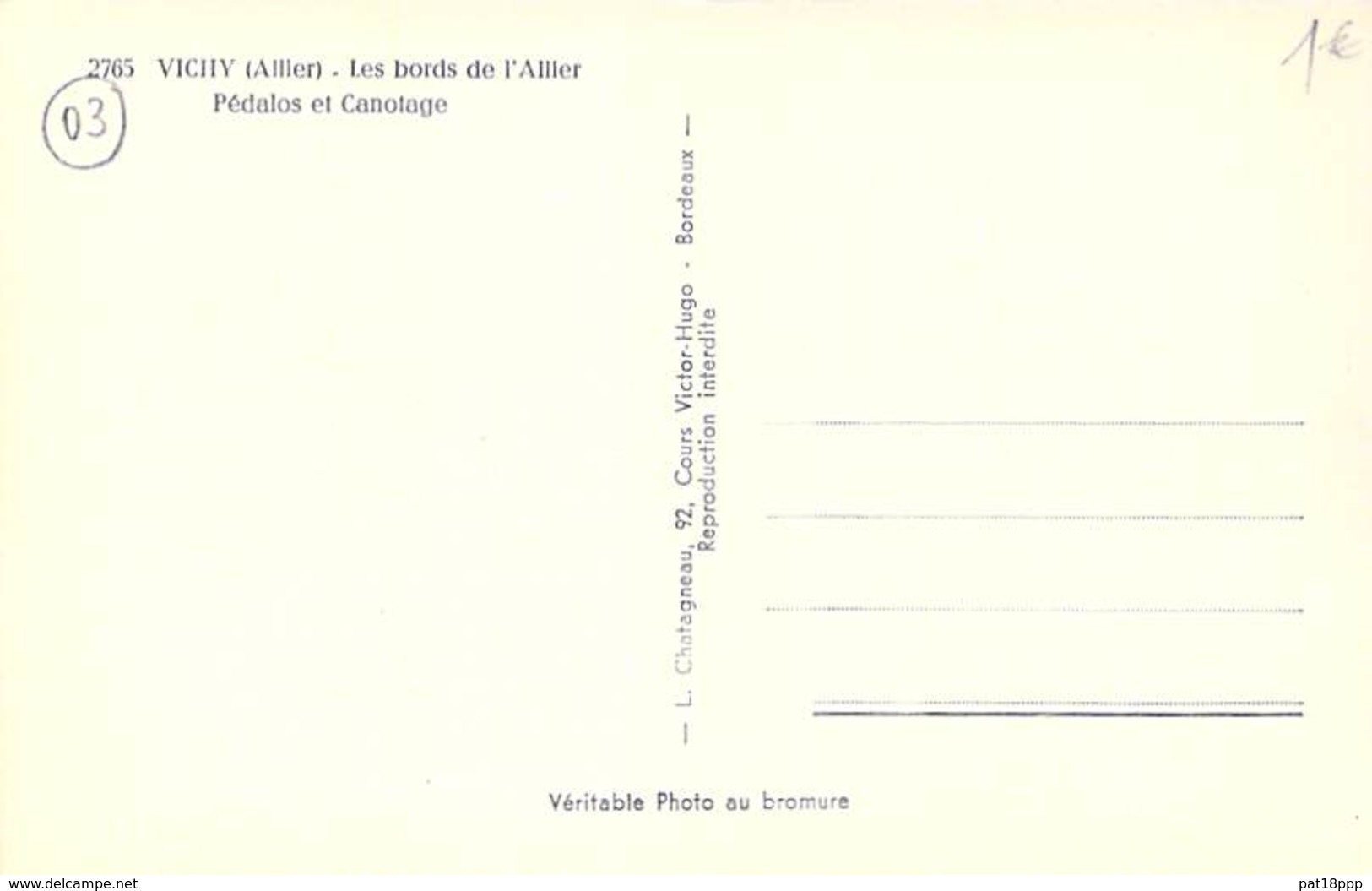 ** Lot de 4 cartes **  VICHY : Cartes diversifiées - CPM CPSM format CPA - Allier