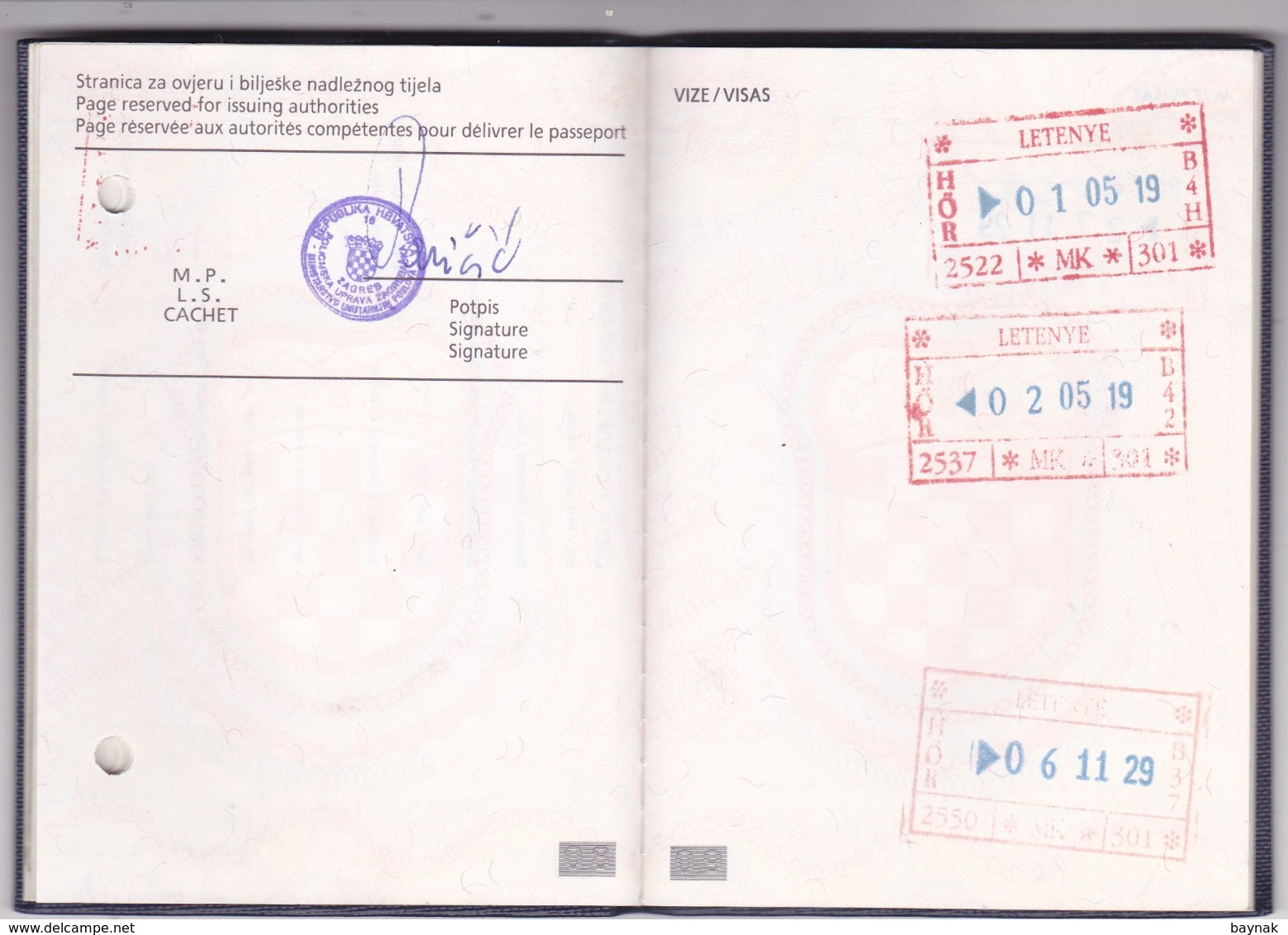 C6  --  PASSPORT  --   CROATIA  --  I.  MODEL  --  1998  --   20 YEAR OLD  --   LADY PHOTO - Historische Dokumente