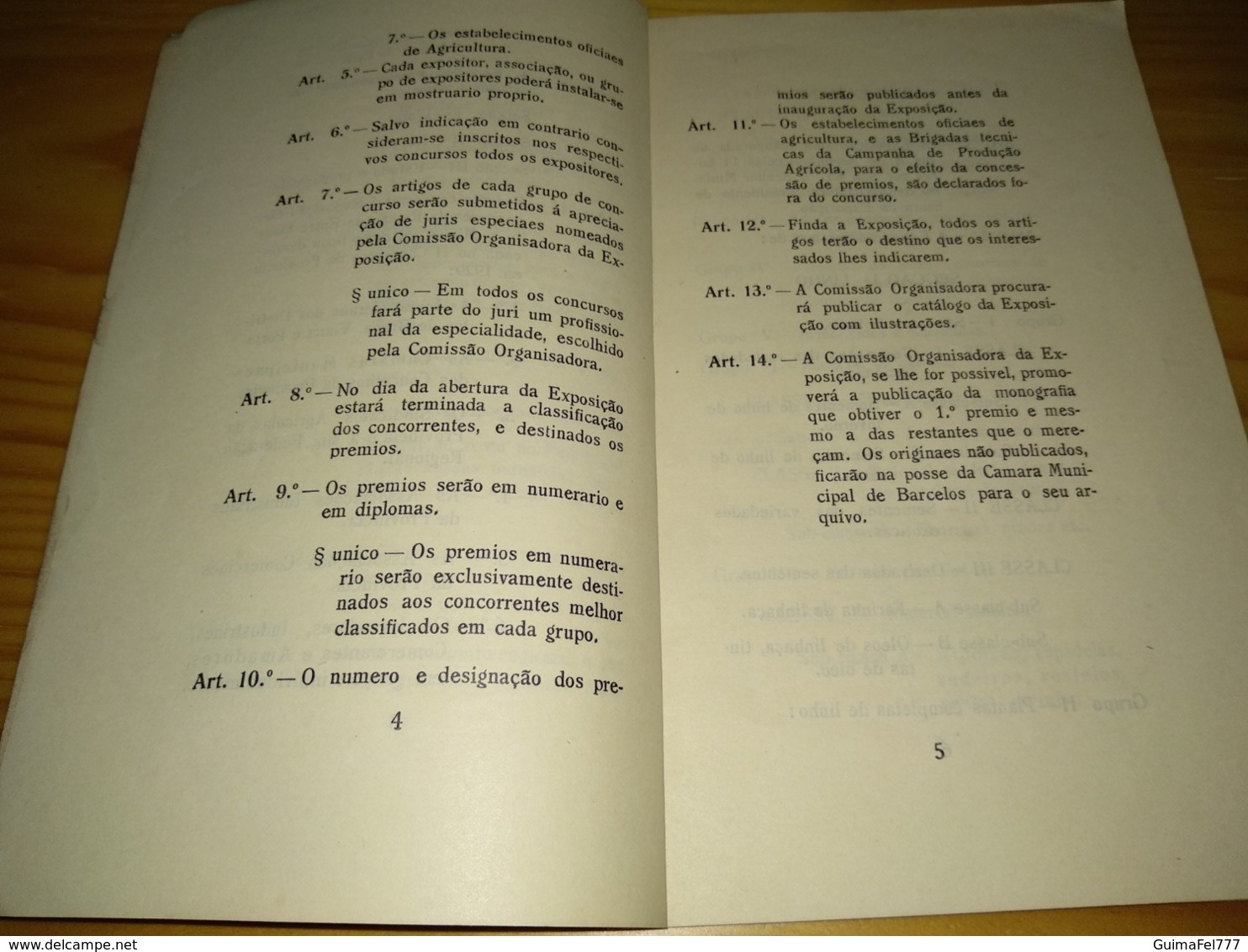 Book, Livro, Revista - Programa, Exposição De Linho E Lã - Setembro De 1931- Barcelos - Andere & Zonder Classificatie