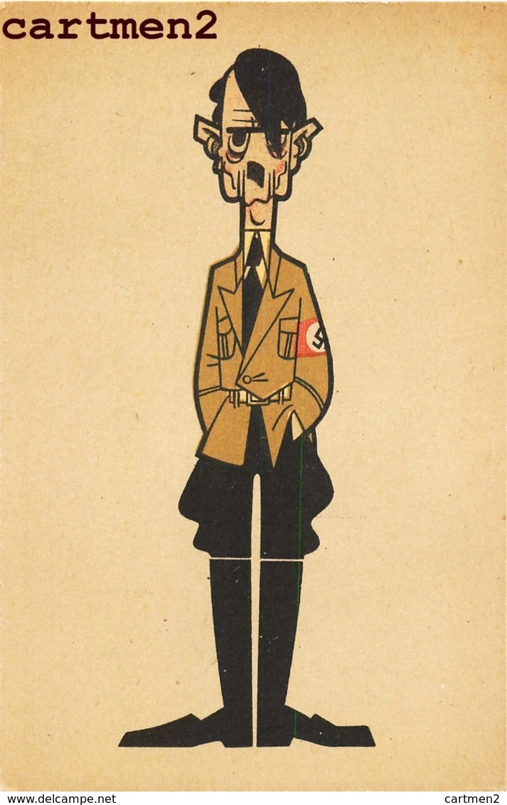 CARICATURE FÜHRER ADOLF HITLER ILLUSTRATEUR GUERRE 40 KRIEG NAZISME DICTATEUR DEUSTCHLAND - War 1939-45