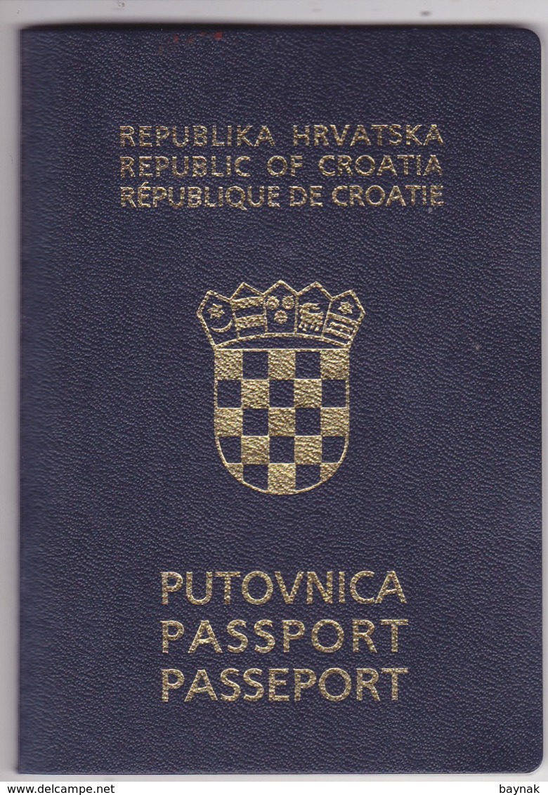 PASSPORT  --   CROATIA  --   II.   MODEL  --  2001  --  GENTLEMAN - Historische Dokumente