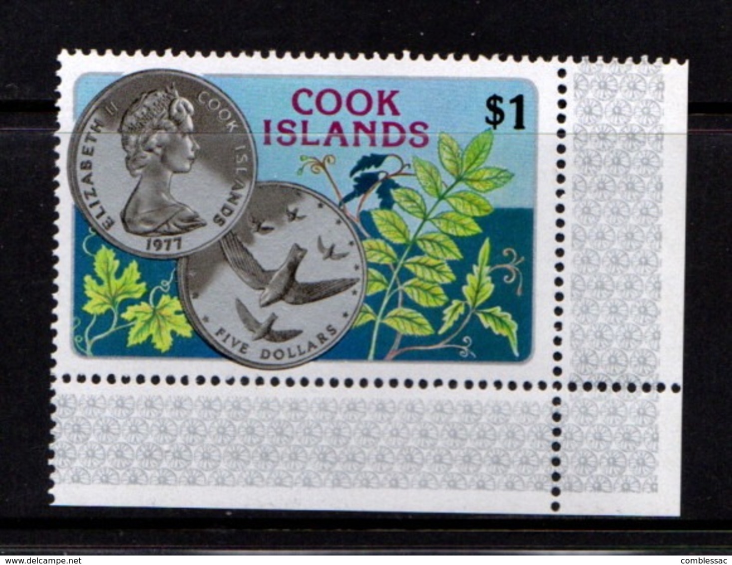 COOK  ISLANDS    1977     National  Wildlife  Day    $1  Multicoloured      MNH - Cook Islands