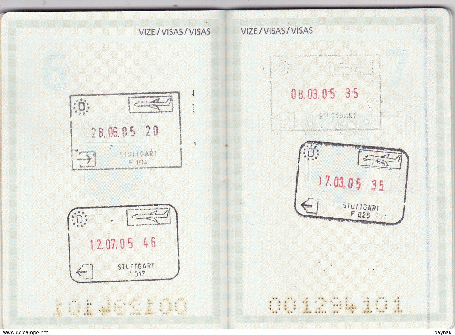 C32  --  PASSPORT  --   CROATIA  --   II.   MODEL  --  2002  --  LADY  --  VISA UNITED STATES - Documentos Históricos