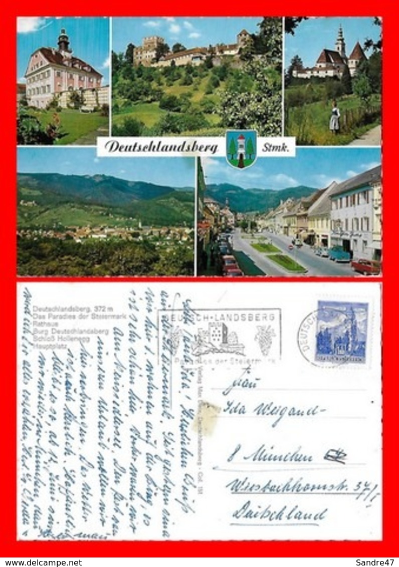 CPSM/gf DEUTSCHLANDSBERG (Allemagne)  Das Paradies Der Steiermark, Multivues...K126 - Deutschlandsberg