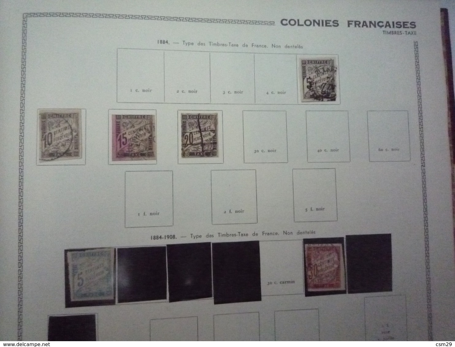 Collection En Album Colonies Françaises  Emissions Générales à Cote D'Ivoire - A Compléter -  71 Scans - Collections (en Albums)