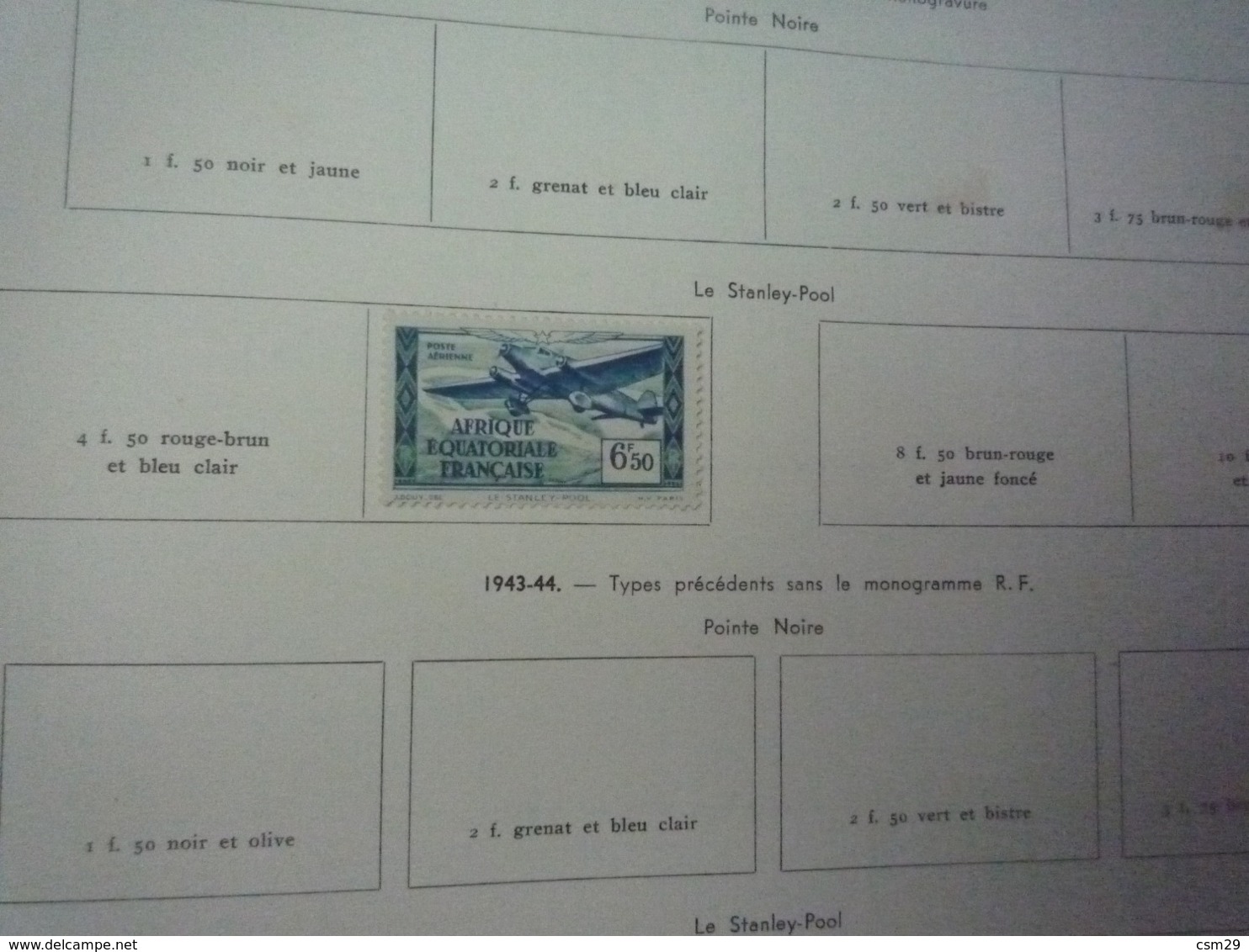 Collection en Album Colonies Françaises  Emissions Générales à Cote d'Ivoire - A compléter -  71 scans