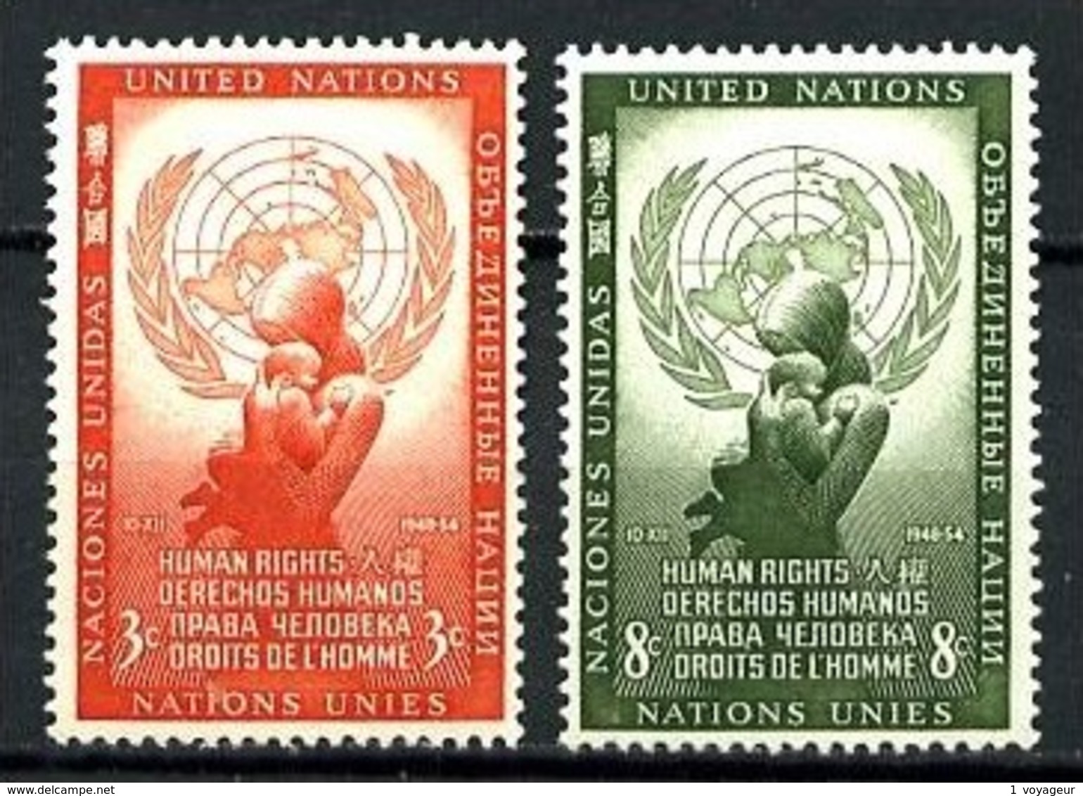 NATIONS-UNIES (New-York) - 29 / 30 - Journée Des Droits De L' Homme - Neufs N** - Neufs