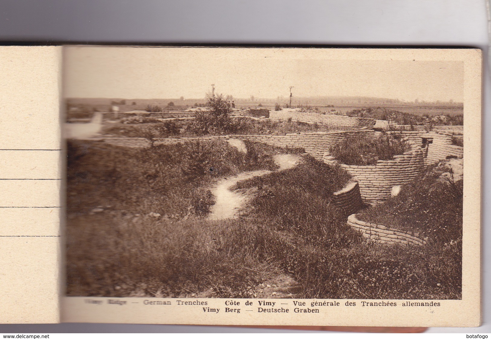 CARNET 20 CPA DPT 62 VIMY RIDGE , TRANCHEES, ABRIS , SOUTERRAINS