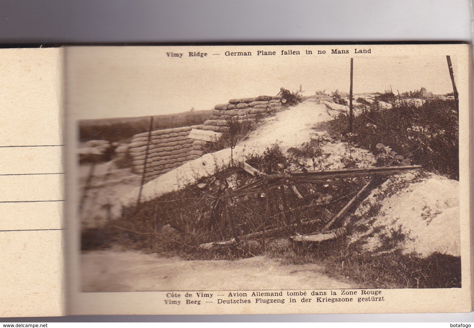 CARNET 20 CPA DPT 62 VIMY RIDGE , TRANCHEES, ABRIS , SOUTERRAINS