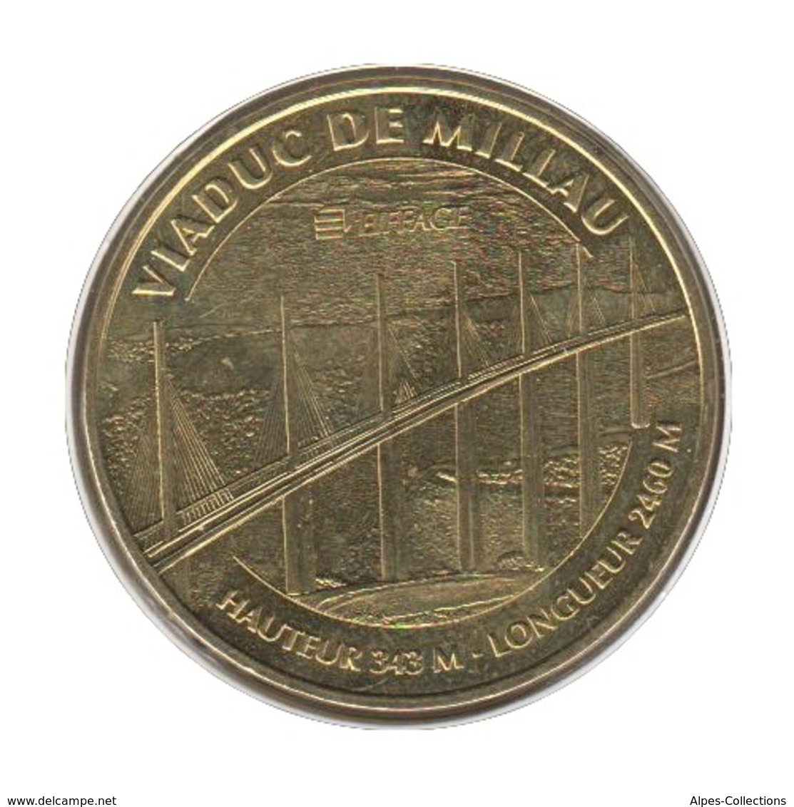 12-0713 - JETON TOURISTIQUE MDP - Viaduc De Millau  - Eiffage - 2015.1 - 2015