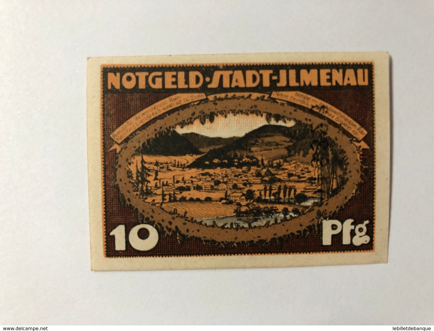 Allemagne Notgeld Jlmenau 10 Pfennig - Colecciones