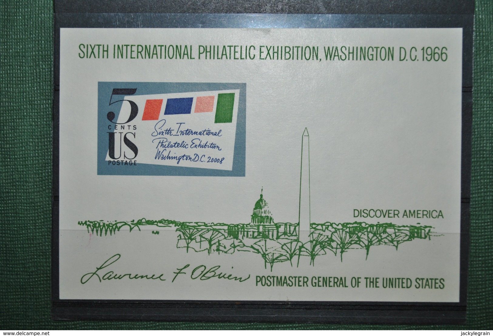 Etats-Unis 1966 Expo Philatélique Washington MNH - Autres & Non Classés