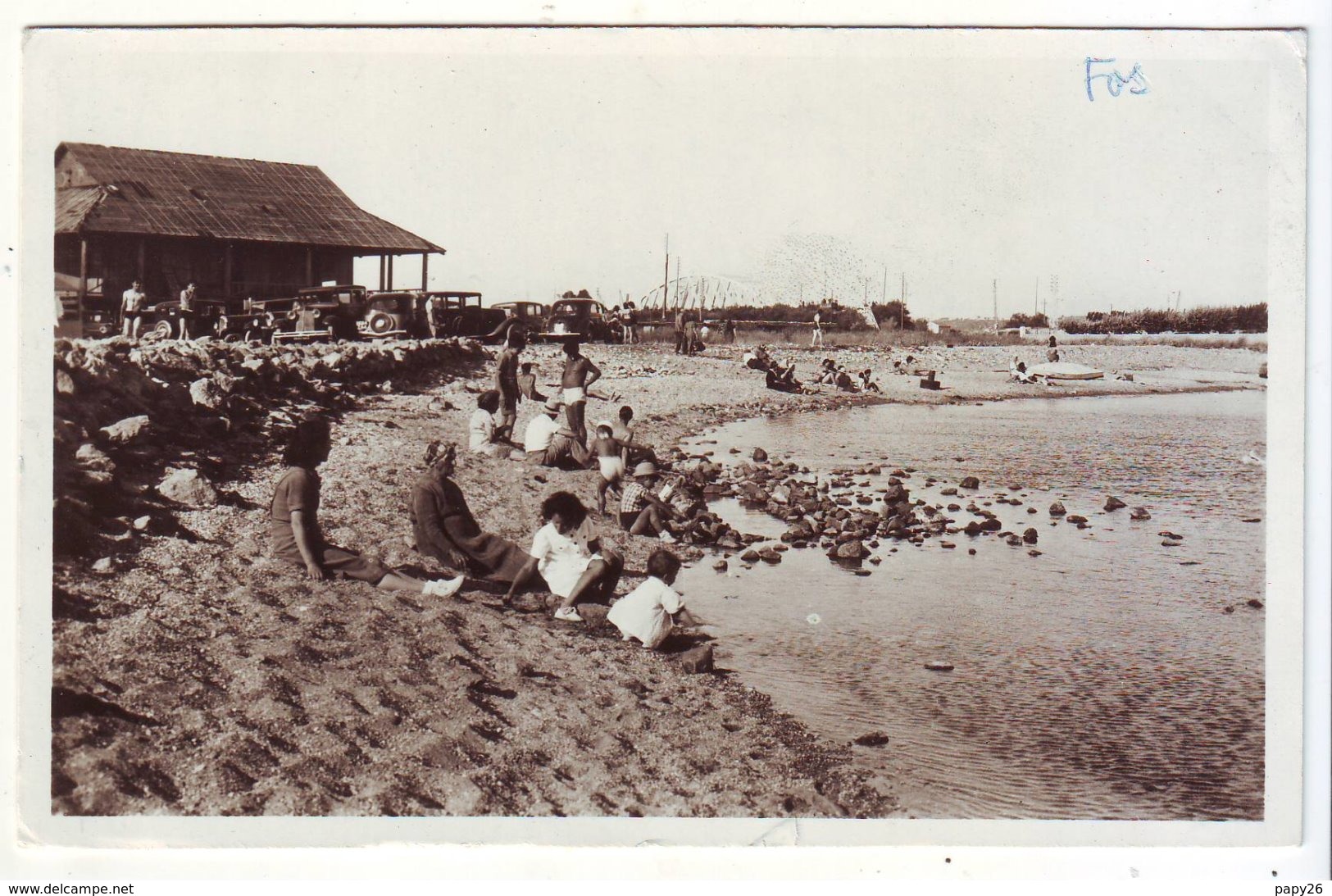 Cpsm  Fos Sur Mer Petite Plage - Autres & Non Classés