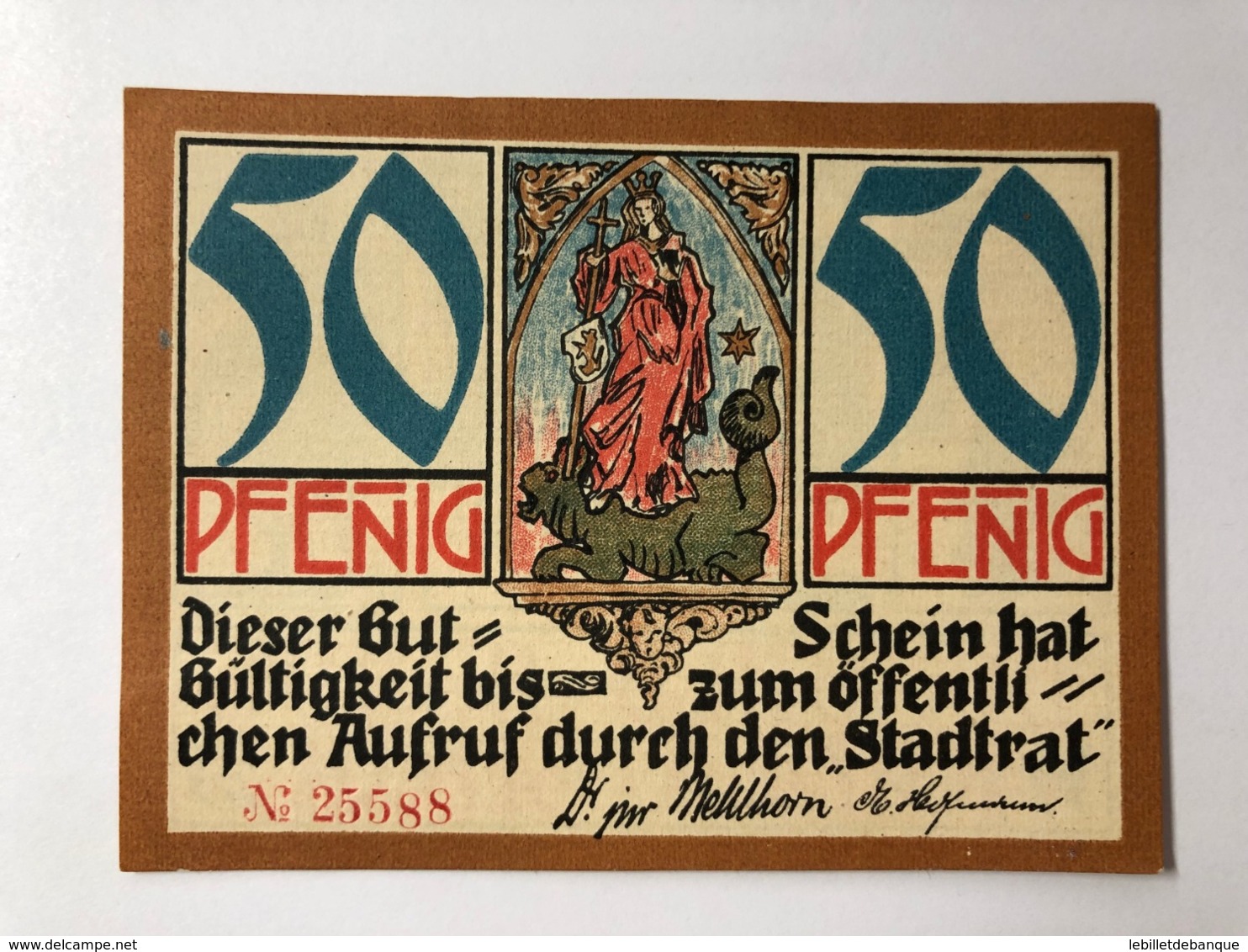 Allemagne Notgeld Kahla 50 Pfennig - Verzamelingen