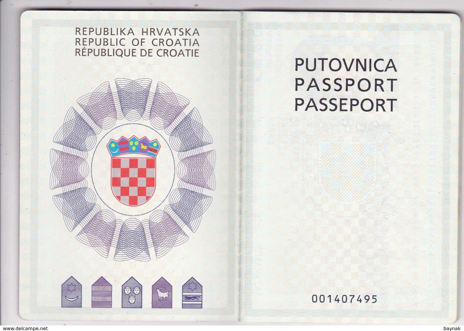 C44 - PASSPORT  -  CROATIA  --   II.   MODEL  --  2003  -  LADY  PHOTO  - VISA MEXICO, VISIT PERMIT ISRAEL  ( BEN GURION - Historische Dokumente