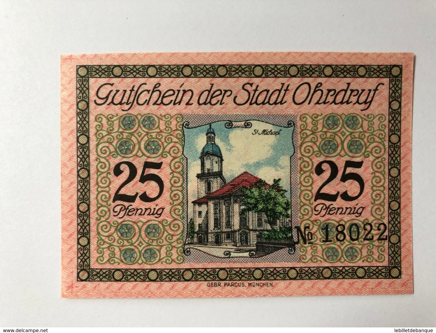 Allemagne Notgeld Ohrdruf 25 Pfennig - Verzamelingen