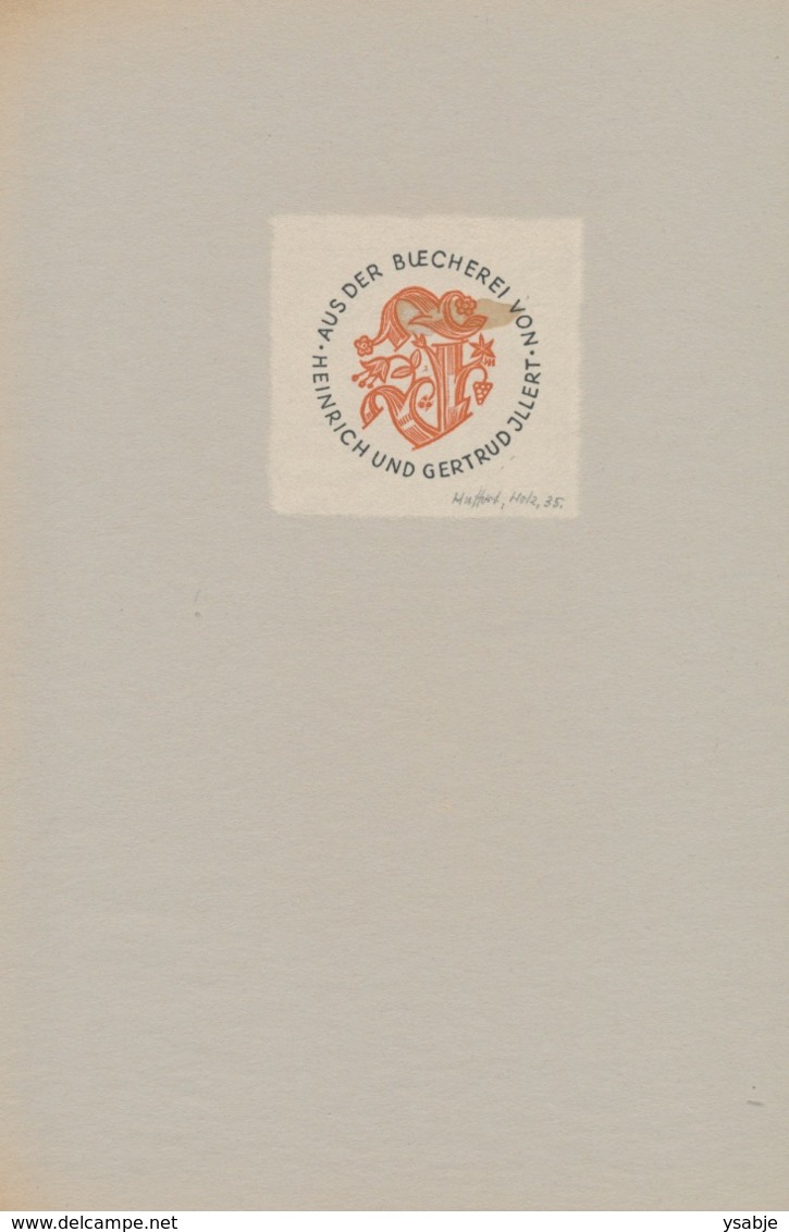 Ex Libris Heinrich Und Gertrud Illert - Hermann Huffert (1915-1995) - Bookplates