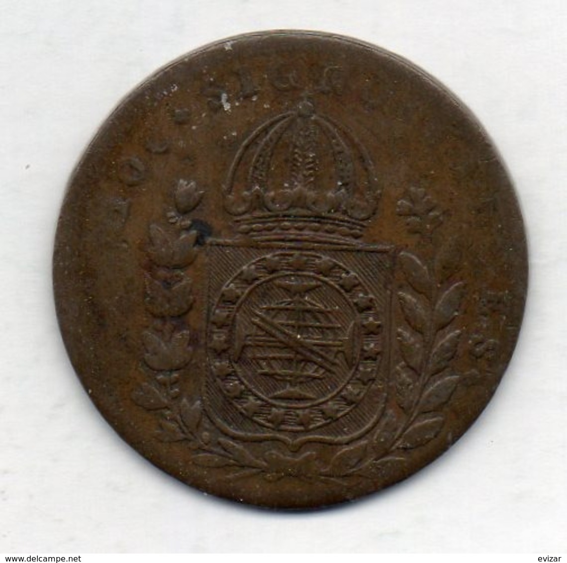 BRAZIL - MINAS GERAIS, 40 Reis, 1827 - R, Copper, KM #363.1 - Brésil